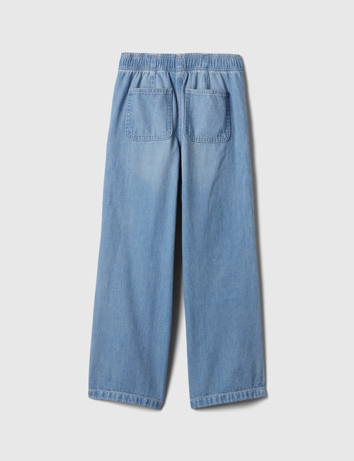 Kids High Rise Wide-Leg Pull-On Jeans