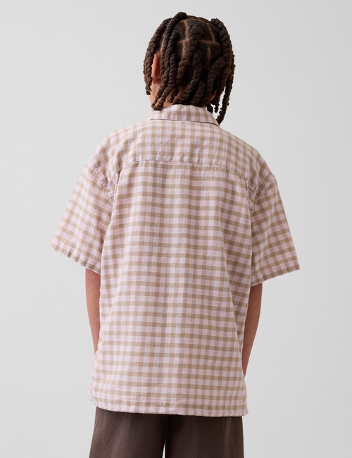 Kids Linen-Cotton Relaxed Vacay Shirt