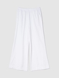 Organic Cotton Heavyweight Cropped Wide-Leg Pants