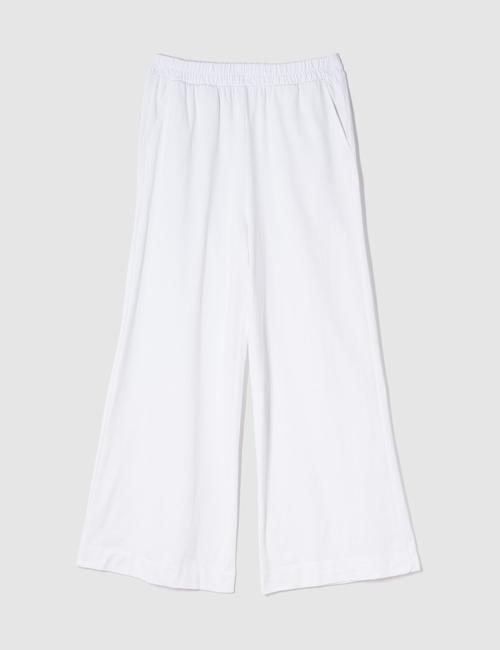 Organic Cotton Heavyweight Cropped Wide-Leg Pants