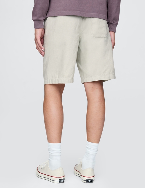 Linen-Cotton Easy Shorts