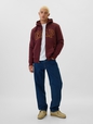 Gap Logo Sherpa-Lined Zip Hoodie