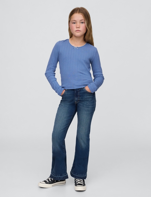 Kids High Rise '70s Flare Jeans