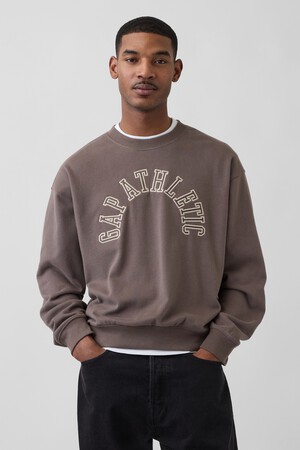 VintageSoft Terry Oversized Gap Athletic Sweatshirt