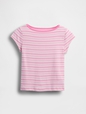 SS CAP SLV FITTED TEE_STRIPE