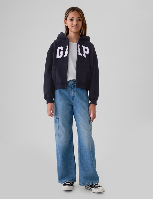 Kids Arch Logo Zip Hoodie