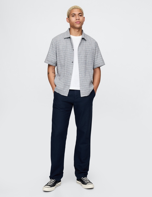 Linen-Cotton Khakis