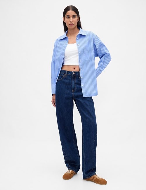 Organic Cotton Poplin Big Shirt