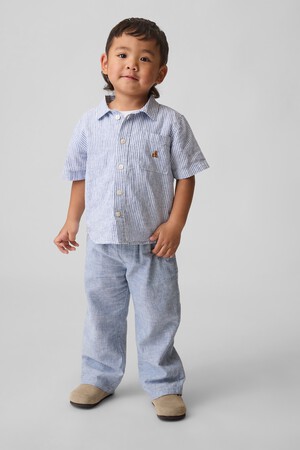 Baby & Toddler Linen-Cotton Pull-On Pants
