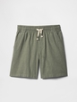 Kids Relaxed Linen-Blend Pull-On Shorts