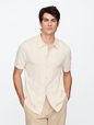 Textured Sweater Vacay Shirt in Standard Fit