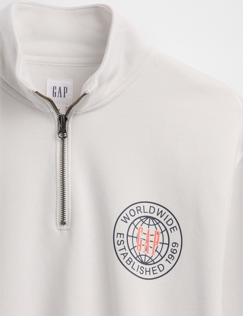 V-DB GRAPHIC QTR ZIP