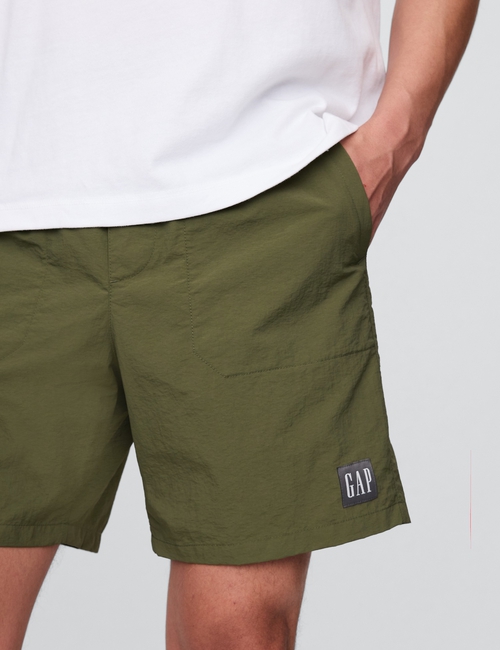 100% Recycled Pull-On Nylon Shorts