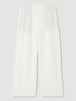 Linen-Blend Easy Wide-Hem Pants