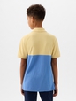 Kids Gap Logo Colorblock Pique Polo Shirt