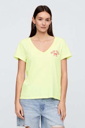 Favorite V-Neck Graphic T-Shirt