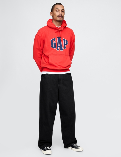 Vintage Soft Oversized Logo Hoodie