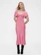 GAP STUDIO WASH FLUTER SLEEVE MIDI DRESS
