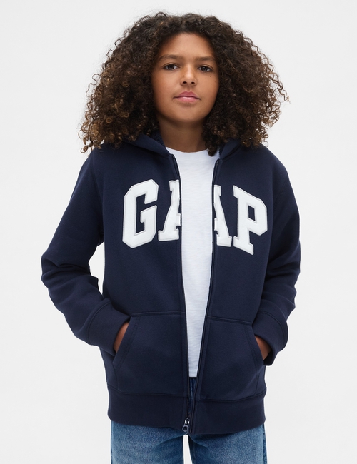 Kids Gap Logo Sherpa Zip Hoodie