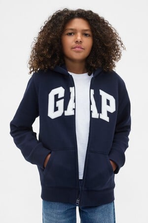 Kids Gap Logo Sherpa Zip Hoodie