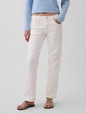Mid Rise Relaxed Straight Jeans