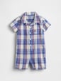 Baby Poplin Pocket Shorty One-Piece
