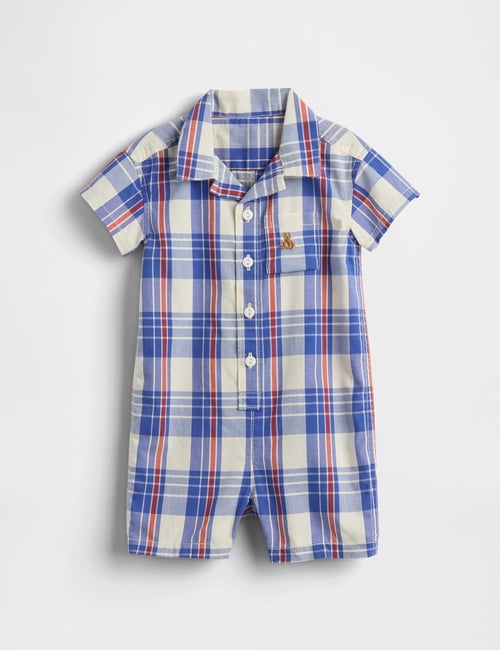 Baby Poplin Pocket Shorty One-Piece