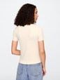 Modern Cropped Logo T-Shirt