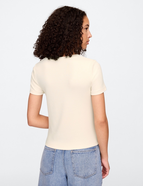 Modern Cropped Logo T-Shirt