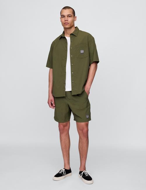100% Recycled Pull-On Nylon Shorts