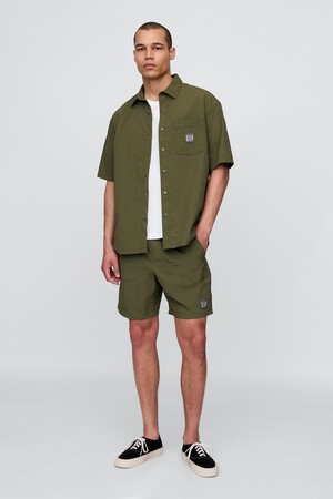 100% Recycled Pull-On Nylon Shorts