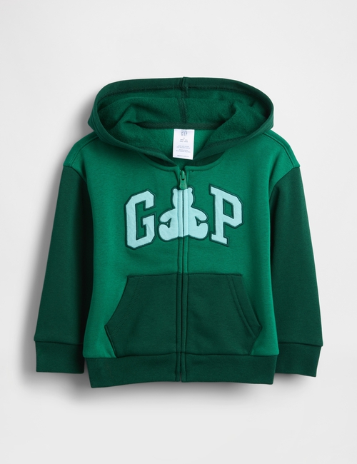 babyGap Relaxed Logo Colorblock Zip Hoodie