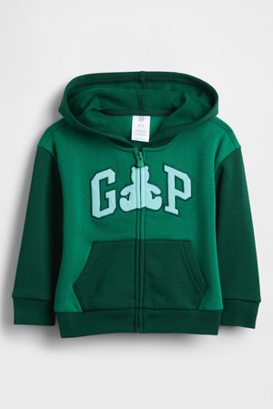 babyGap Relaxed Logo Colorblock Zip Hoodie