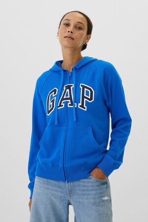 Relaxed Gap Logo Zip Hoodie