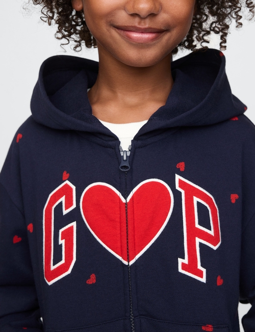 Kids Relaxed Logo Zip Hoodie