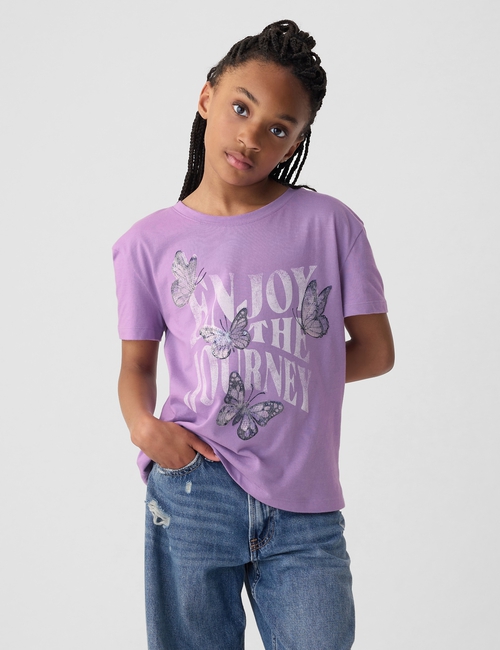 Kids Sequin Graphic T-Shirt