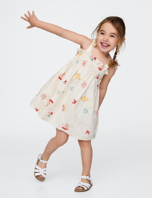 Baby & Toddler Smocked Bow-Strap Dress