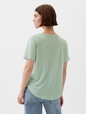 Linen-Blend T-Shirt