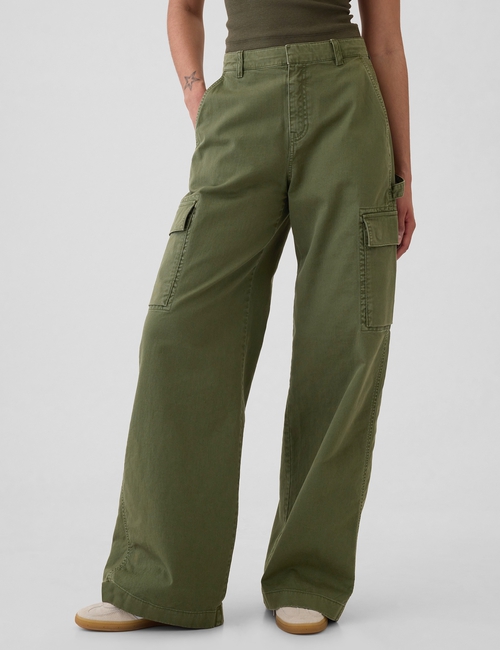 Low Rise Cargo Baggy Khakis