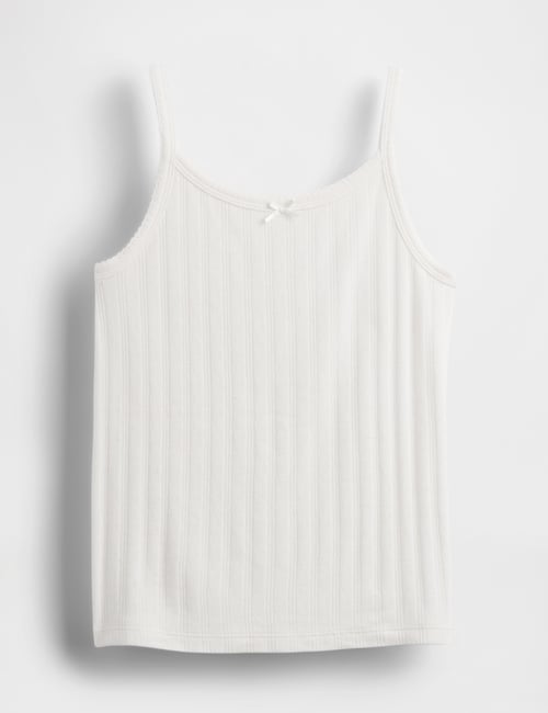 Kids Pointelle Rib Cami