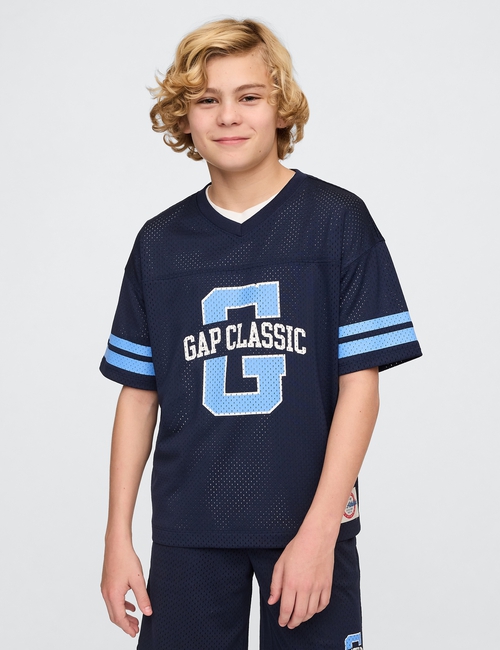 Kids GapFit Tech Mesh Jersey T-Shirt