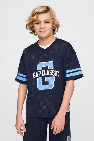 Kids GapFit Tech Mesh Jersey T-Shirt