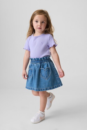 Baby & Toddler Heart Pocket Denim Skirt