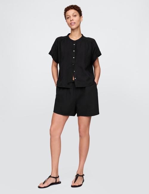 Crinkle Gauze Easy Shorts