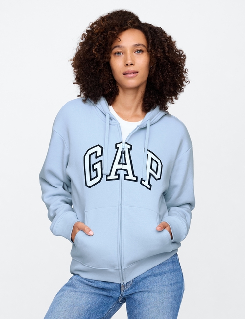 Relaxed Gap Logo Zip Hoodie