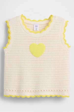 Baby & Toddler Crochet Heart Sweater Tank