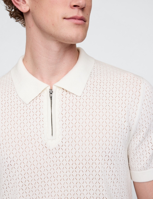 Crochet Polo Shirt