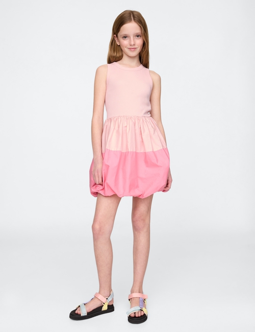 Kids Mixed Media Bubble Dress
