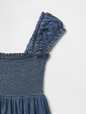 Kids Denim Puff-Sleeve Dress