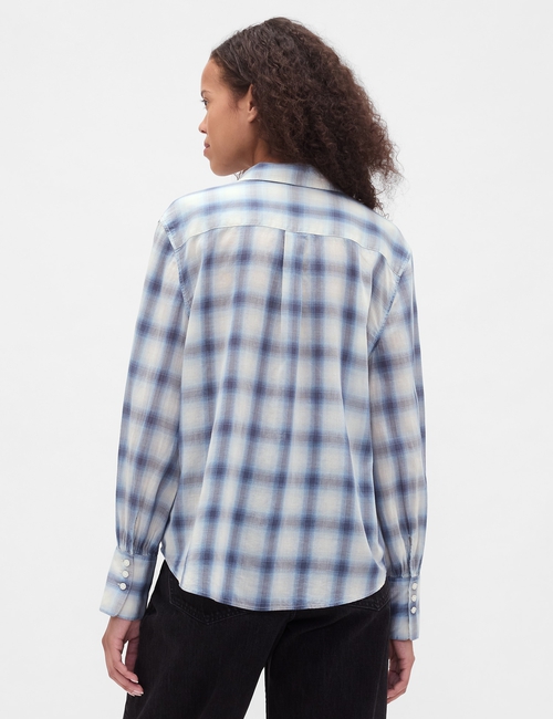 Voile Plaid Shirt